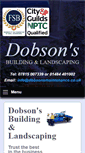 Mobile Screenshot of dobsonsmaintenance.co.uk
